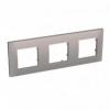 Altira - ramka ozdobna - 3 zespoły pozioma - granite - 71 mm
