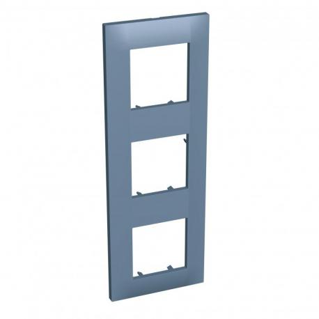Altira - ramka ozdobna - 3 zespoły pionowa - slate blue - 71 mm
