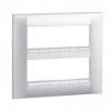 Altira - ramka ozdobna - 2x3 mechanizmów dwukrotna pozioma - aluminium