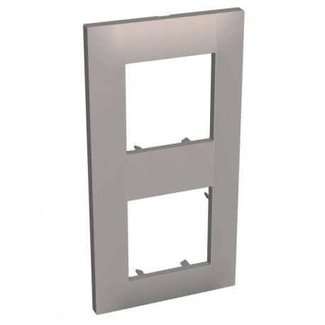 Altira - ramka ozdobna - 2 zespoły pionowa - granite - 71 mm