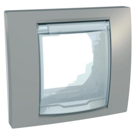 Unica Plus - Ramka 1-krotna IP44 szary alabaster
