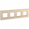 Unica Quadro - Ramka 4-krotna copper