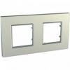 Unica Quadro - Ramka 2-krotna titanium