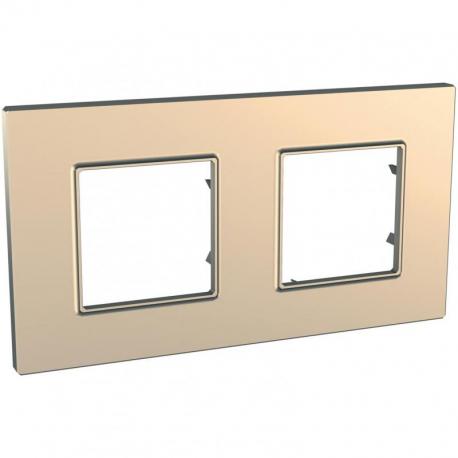 Unica Quadro - Ramka 2-krotna copper