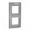 Unica Top - Ramka 2-krotna pionowa chrom
