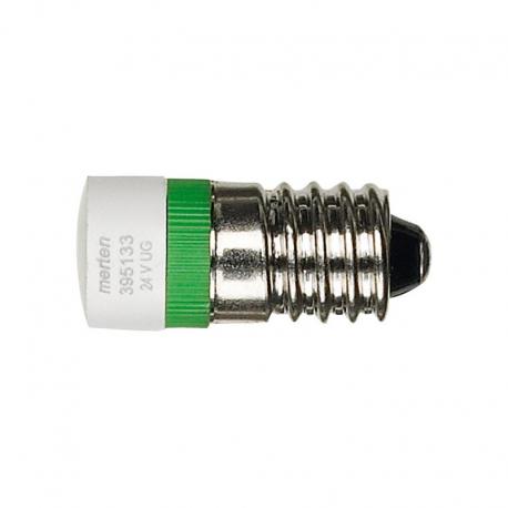 Merten - Akcesoria sygnalizacji świetlna żarówka e10 24VAC/DC zielony