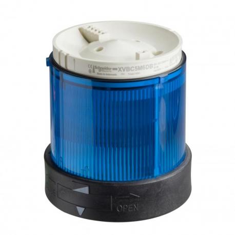 Element świetlny z filtrem rozpraszającym 70 niebieski ciągły LED 24V AC/DC