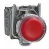 Przycisk płaski czerwony żarówka 250V bezpośrednie metalowy
