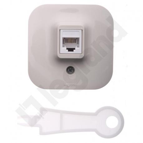 FORIX IP20 - Gniazdo 1xRJ11 KREMOWE