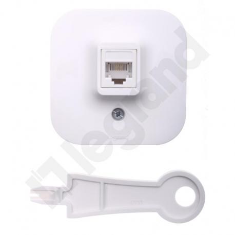 FORIX IP20 - Gniazdo 1xRJ11 BIAŁE