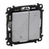 Valena Life Ściemniacz przyciskowy bez zacisku naturalnego 230 V~ ALUMINIUM