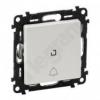 Valena Life Przycisk przełączy NO/NC z symbolem dzwonka 6 A - 250 V~ ALUMINIUM 752116