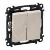 Valena Life Przycisk podwójny przełączy NO/NC 6 A - 250 V~ KREMOWY