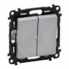 Valena Life Przycisk podwójny przełączy NO/NC 6 A - 250 V~ ALUMINIUM