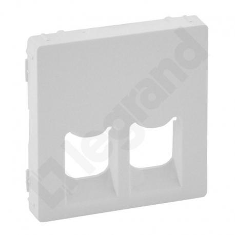 Valena Life Plakietka gniazda 2 x RJ 45 BIAŁA