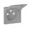 Valena Life Plakietka gniazda 2 P+Z IP21 ALUMINIUM