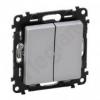 Valena Life Łącznik schodowy podwójny 10 AX - 250 V~ ALUMINIUM