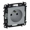 Valena Life Gniazdo 2 P+Z z przesłoną 16 A – 250 V~ ALUMINIUM