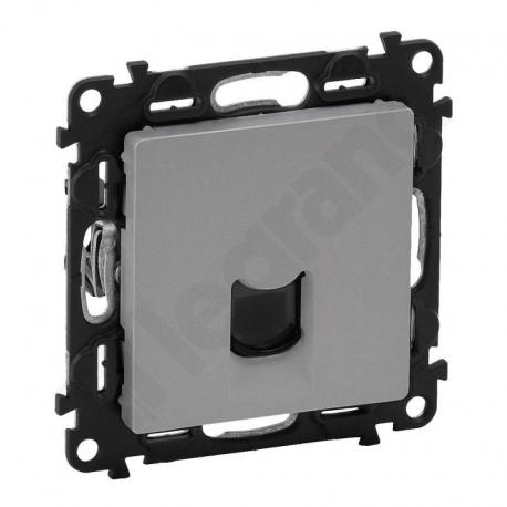 Valena Life Gniazdo 1 x RJ 13 ALUMINIUM