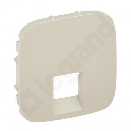 Valena Allure - Plakietka gniazda pojedynczego RJ11 lub RJ45 KREMOWA