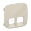Valena Allure - Plakietka gniazda podwójnego 2XRJ11 lub 2XRJ45 lub RJ11/RJ45 KREMOWA