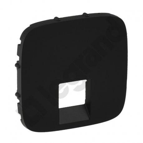 Valena Allure - Plakietka gniazda RJ11 lub RJ45 CZARNA