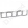 Valena Ramka pięciokrotna pozioma ALUMINIUM/SREBRO