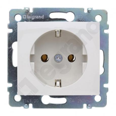 Valena Gniazdo pojedyncze 2P+Z schuko 16A-250V~ KREM