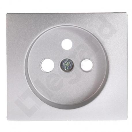 Valena - Plakietka gniazda 2P+Z ALUMINIUM