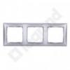 Valena - Ramka podwójna ALUMINIUM SZCZOTKOWANE