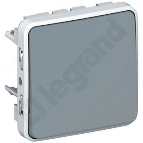PLExO55 Przycisk jednobiegunowy 10A-250V~ SZARY