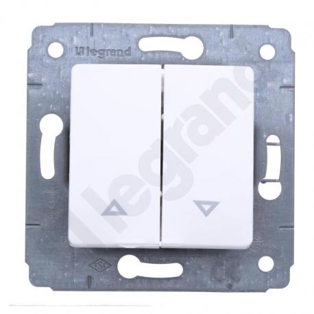 Cariva Przycisk sterowania roletami (blokada elektryczna) 10A-250V~ BIAŁY