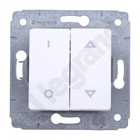 Cariva Łącznik sterowania roletami (blokada mechaniczna) 10A-250V~ BIAŁY
