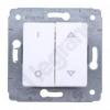 Cariva Łącznik sterowania roletami (blokada mechaniczna) 10A-250V~ BIAŁY