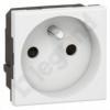 Mosaic Gniazdo 2P+Z podłączane przez zaciski automatyczne - 2 moduły ANTYBAKT 16A - 250V~ BIAŁE