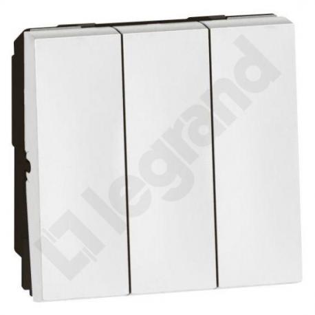 Mosaic - Łącznik potrójny 20 AX 250 V~ - 2 Modułowy - BIAŁY
