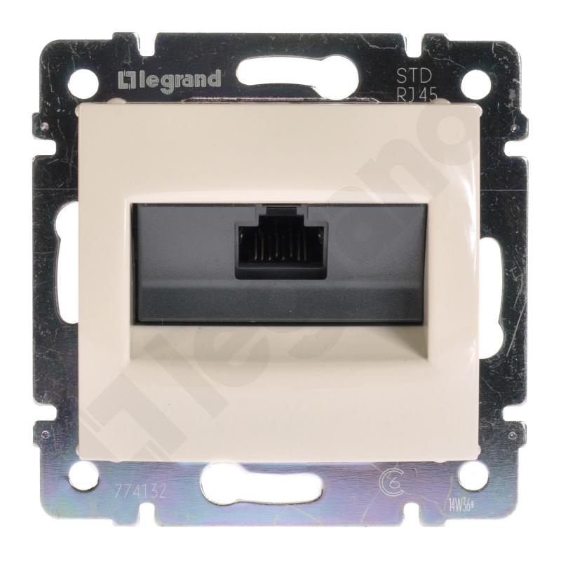 Valena - Gniazdo 1XRJ45 KAT. 6 FTP KREMOWE