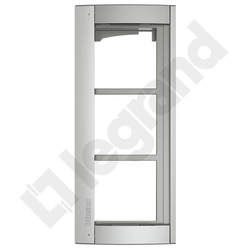 Ramka z uchwytem do paneli SFERA - 3 moduły - ALUMINIUM