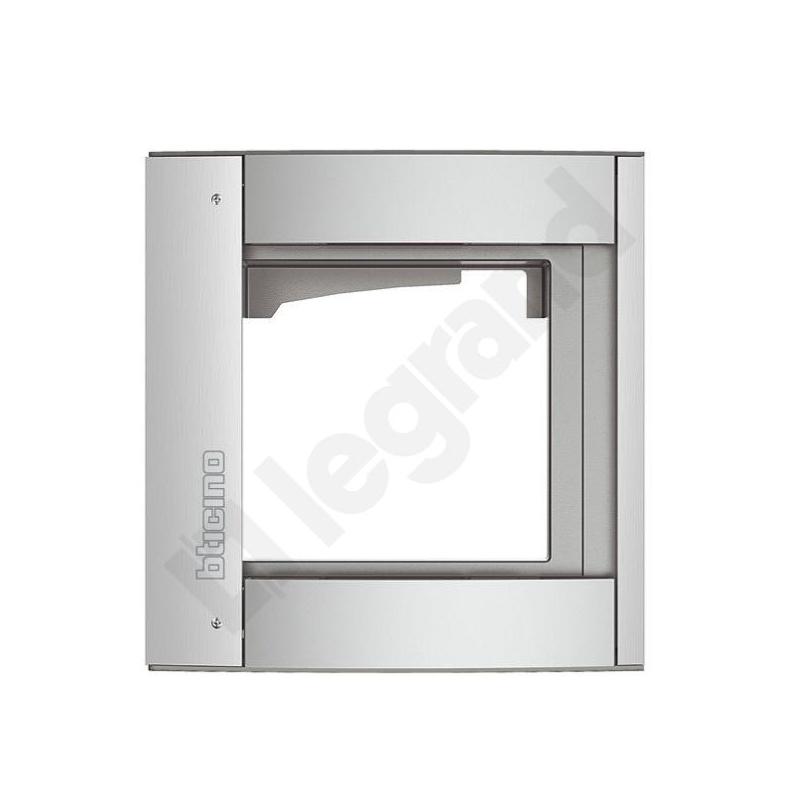 Ramka z uchwytem do paneli SFERA - 1 moduł - ALUMINIUM