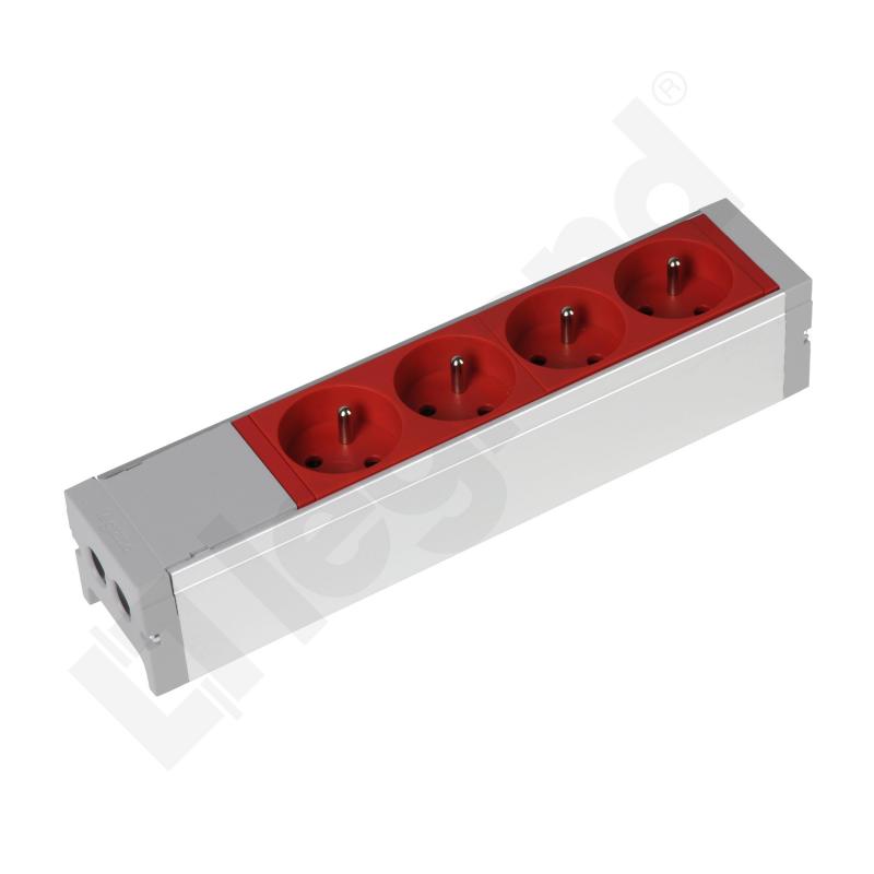 Blok zasilający 4x2P+Z z blokadą