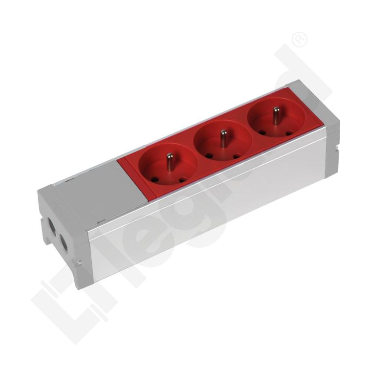 Blok zasilający 3x2P+Z z blokadą