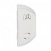 MY HOME SCS CELIANE - Klawisz lewy ŹRÓDŁO/STACJA wzmacniacza podtynkowego BIAŁY