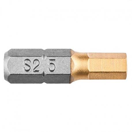 GRAPHITE Końcówki wkrętakowe HEX5.0 x 25 mm, 2 szt.