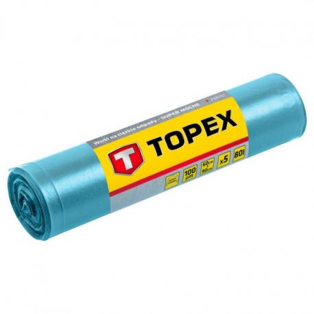 TOPEX Worki na ciężkie odpady 80 L, 100 mic