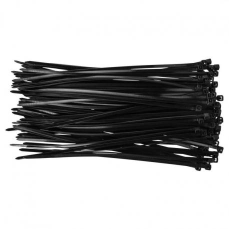 TOPEX Opaski zaciskowe 3,6 x 200 mm, 100 szt., czarne