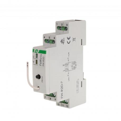 Radiowy podwójny Przekaźnik bistabilny - montaż DIN 85÷265V AC/DC, multifunkcyjny, na szynę DIN FW-R2D-P