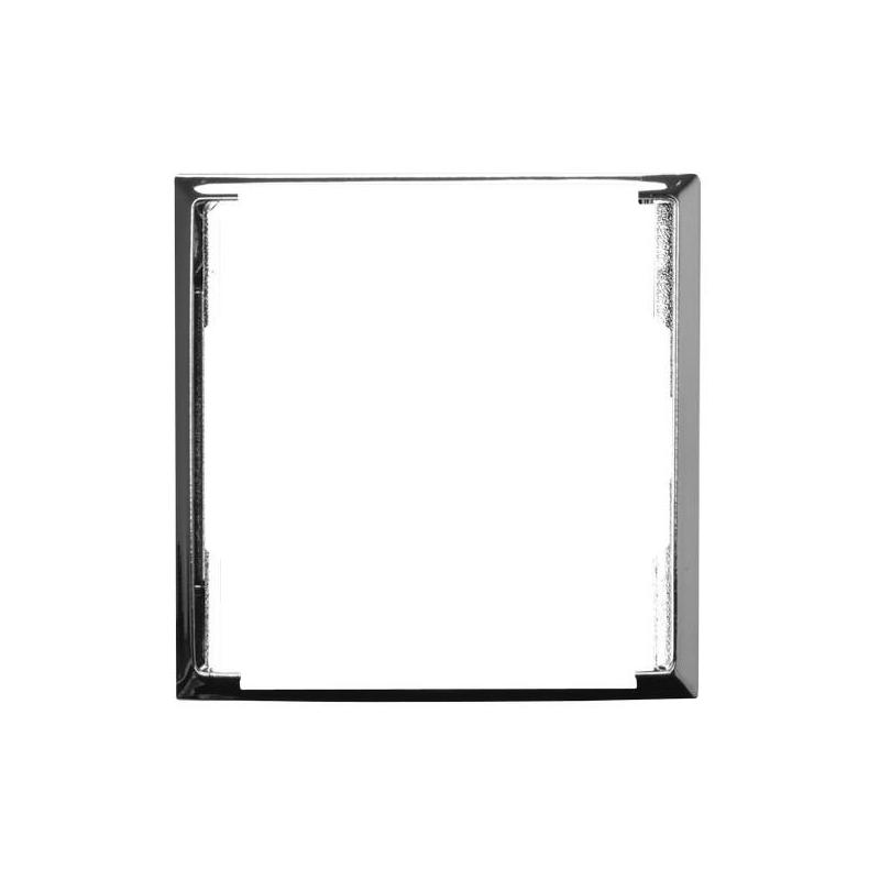 ARIA Srebrny połysk, Ramka ozdobna do gniazd 2-krotnych do ramek (RO-4U/67) Ospel