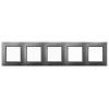 ARIA Szary mat, Ramka do łączników IP44, 5-krotna (RH-5U/70) Ospel