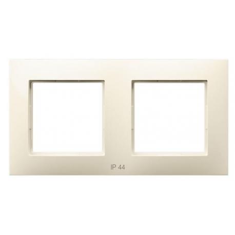 ARIA Ramka podwójna do łączników IP-44 RH-2U/27 ECRU