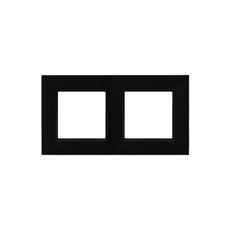 ARIA, Szkło+PC 4mm, Czarne szkło, Ramka 2-krotna (R-2UGC/32/25) Ospel